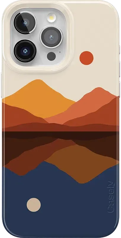 Opposites Attract | Day & Night Colorblock Mountains Case