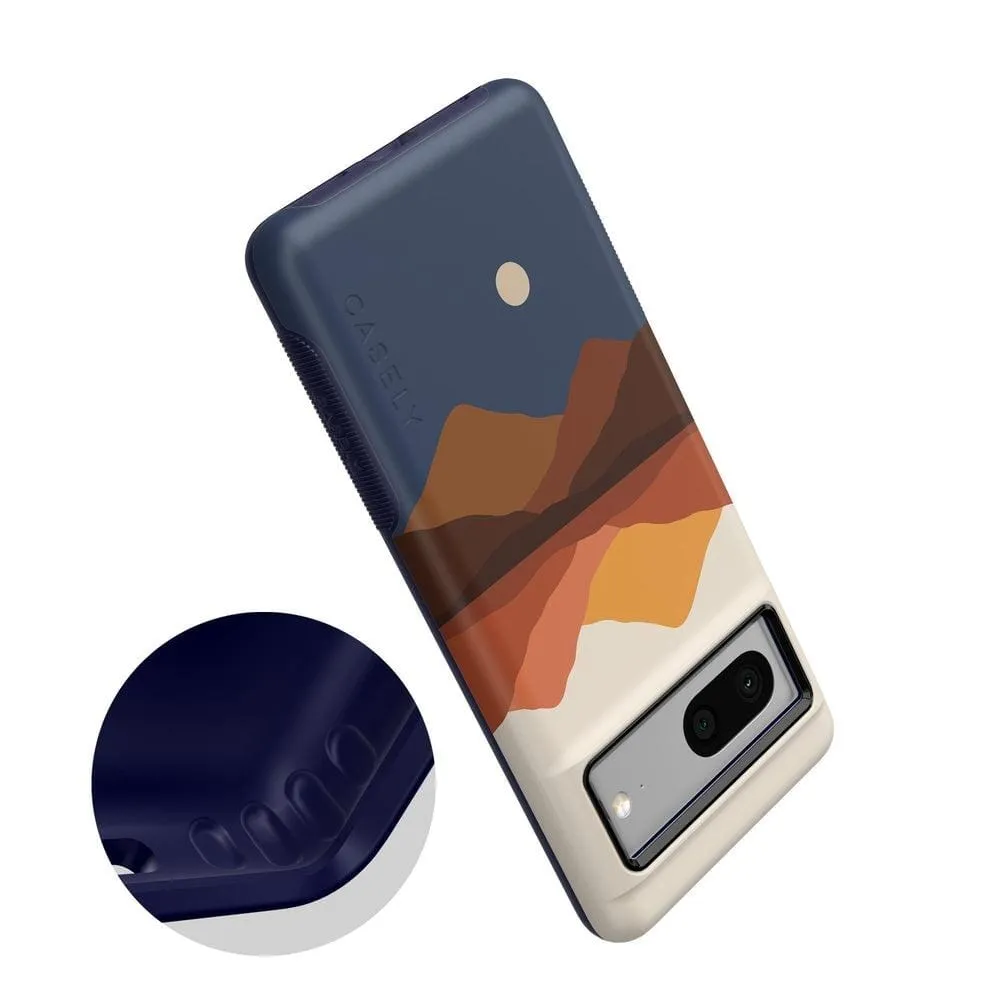 Opposites Attract | Day & Night Colorblock Mountains Google Pixel Case