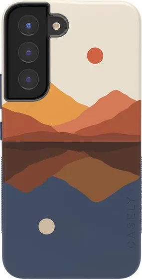 Opposites Attract | Day & Night Colorblock Mountains Samsung Case