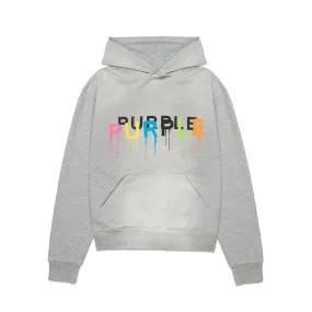 Painted Wordmark Pullover Hoodie 'Grey'