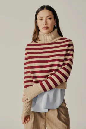 Pugliese Striped Turtleneck