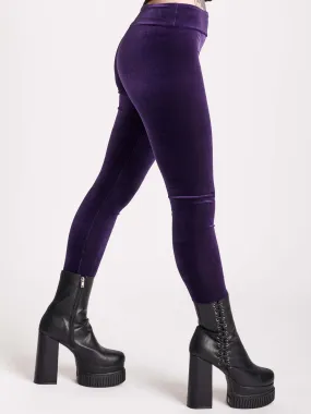 Purple Velvet Legging