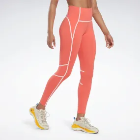 Reebok Apparel Women Lux High-Waisted Colorblock Leggings Smorfl