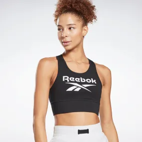 Reebok Apparel Women Reebok Identity Sports Bra Black