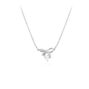 Ribbon Cubic Zirconia Necklace