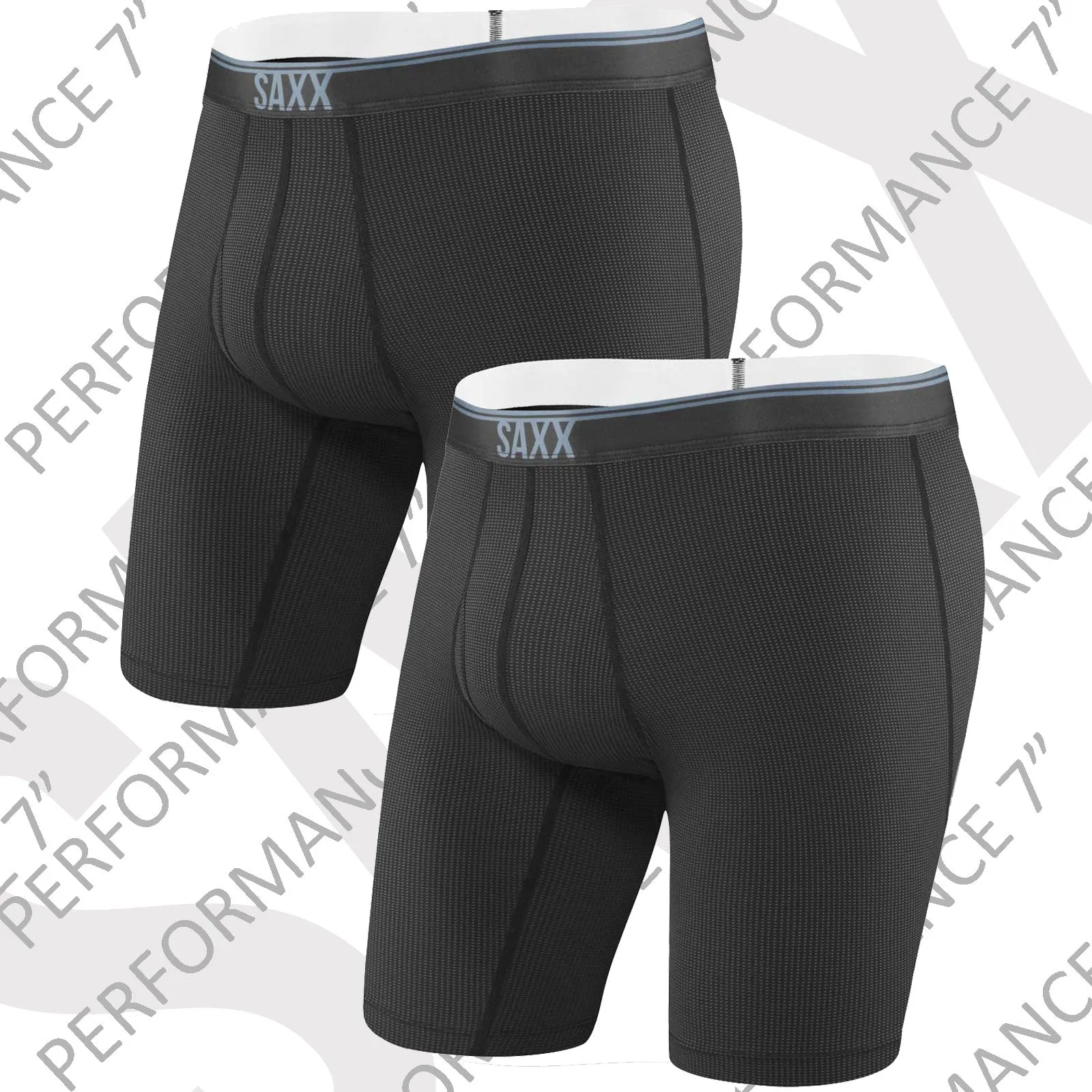 SAXX Men's 7" Quest Long Boxer Briefs TWIN-PACK {SAX-LL70-TWIN}