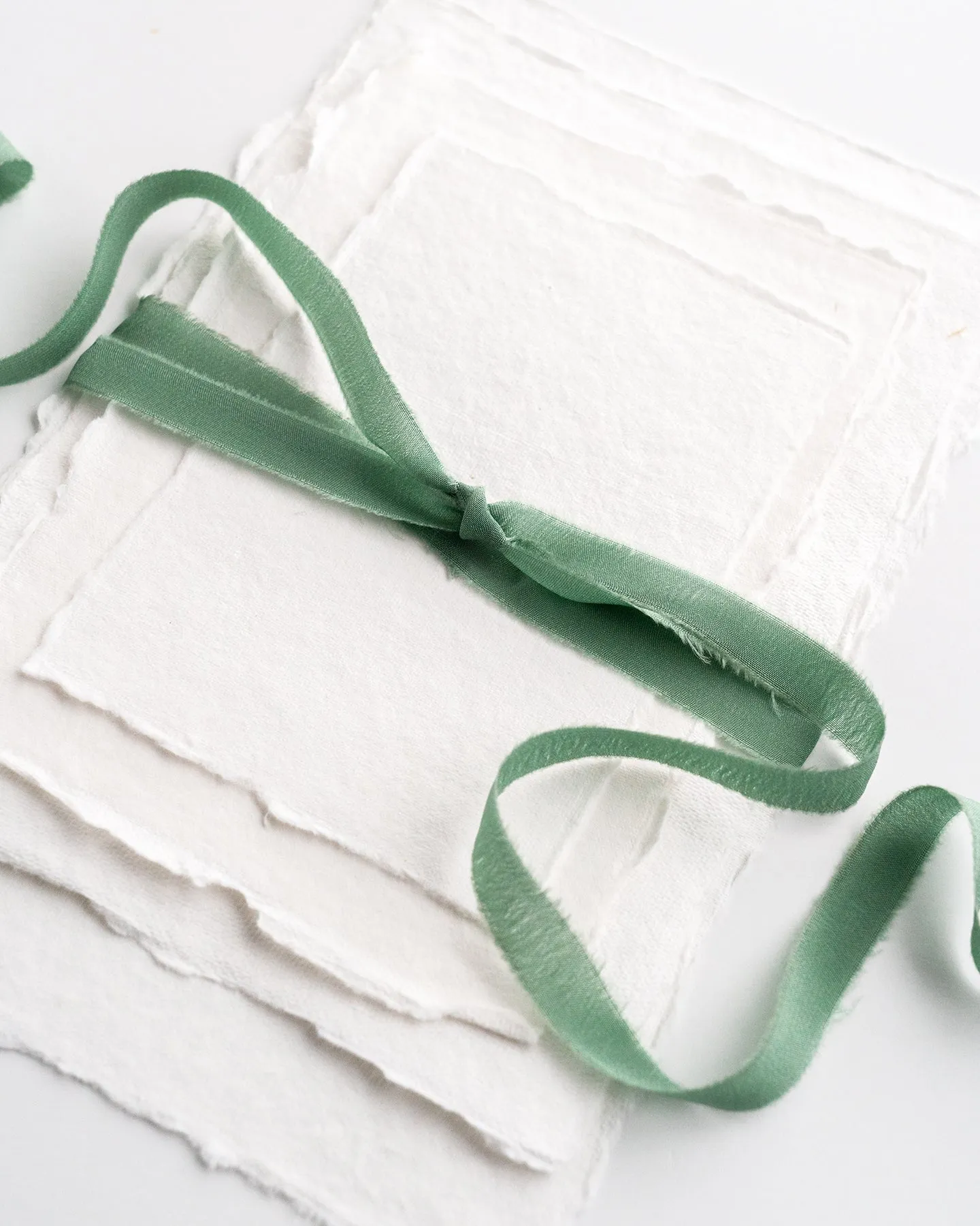 Silk Ribbon Trim in Fern