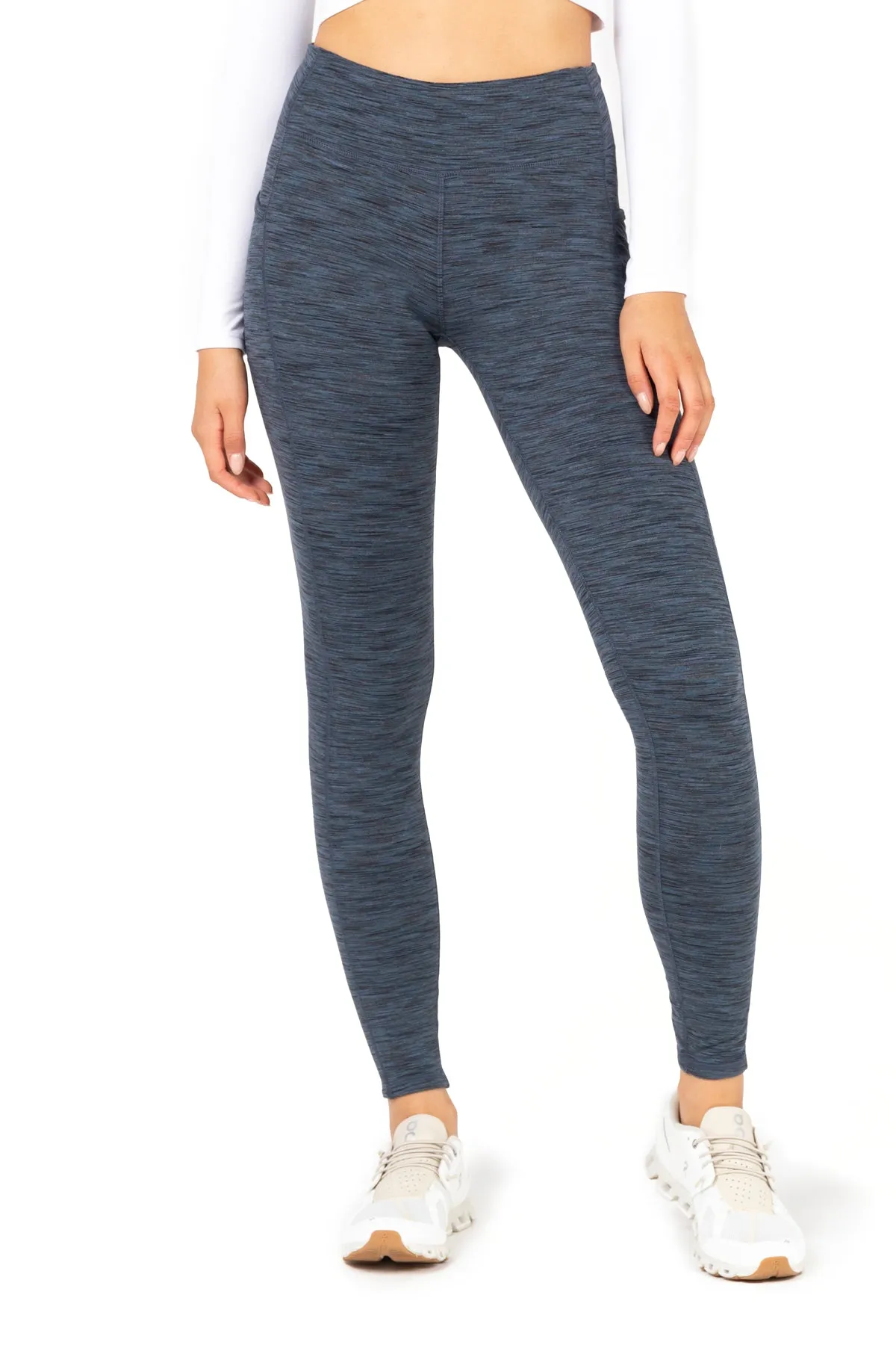 Space Dye High-Waist Double Brushed Leggings