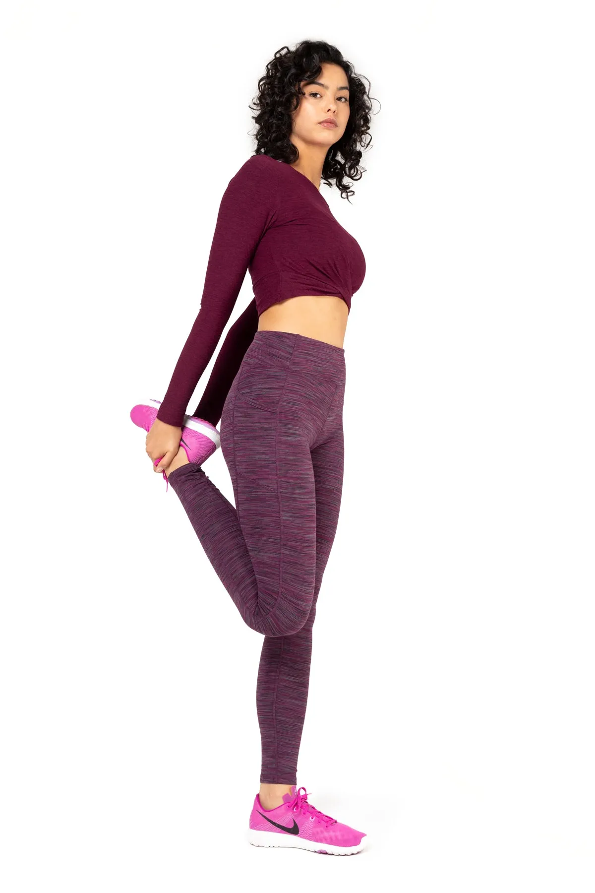 Space Dye High-Waist Double Brushed Leggings