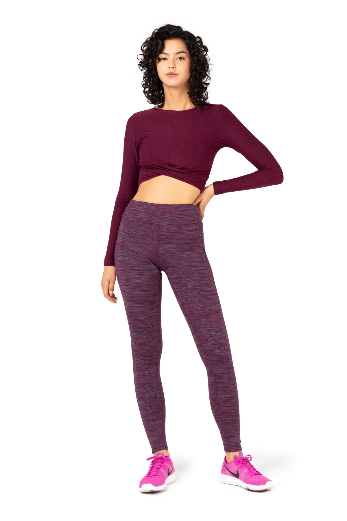 Space Dye High-Waist Double Brushed Leggings