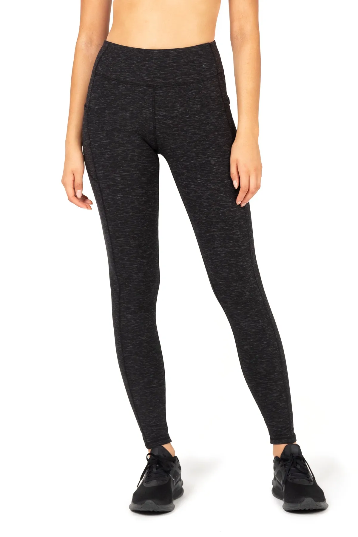 Space Dye High-Waist Double Brushed Leggings