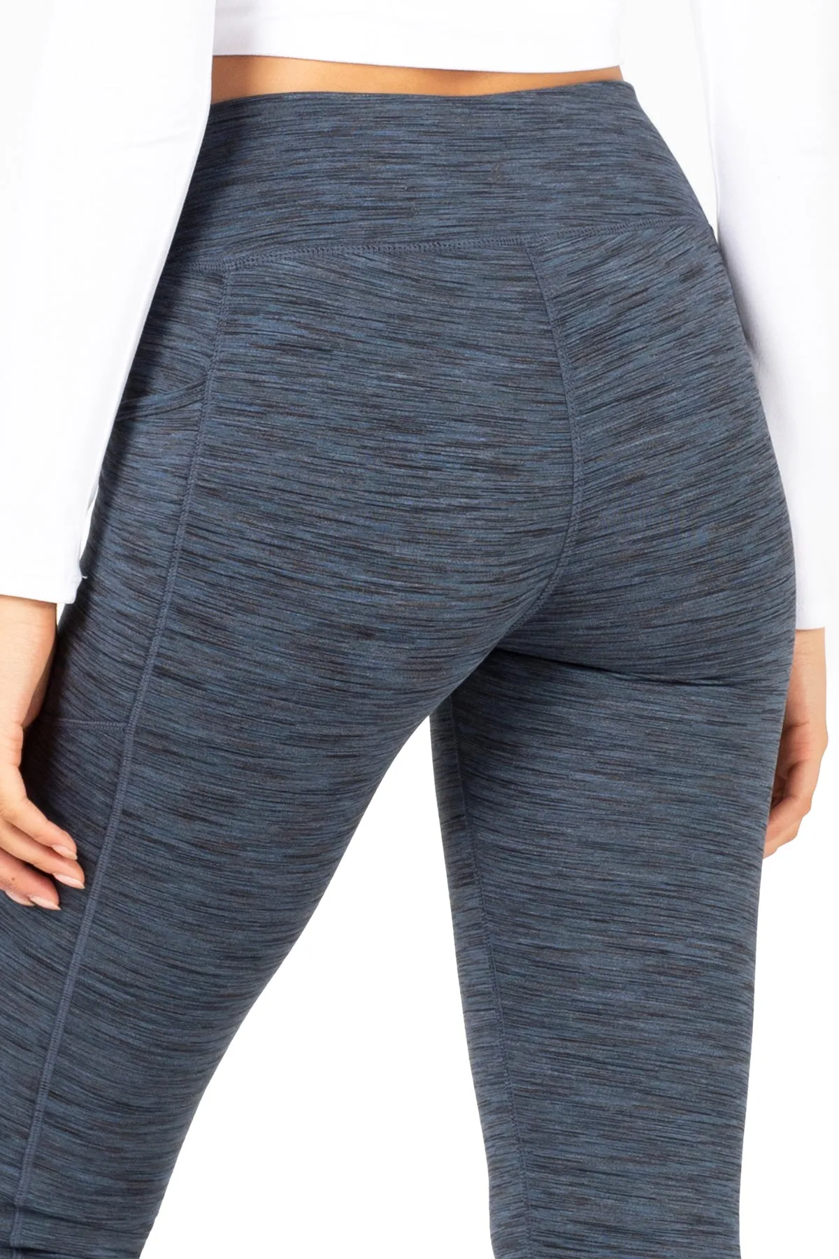 Space Dye High-Waist Double Brushed Leggings