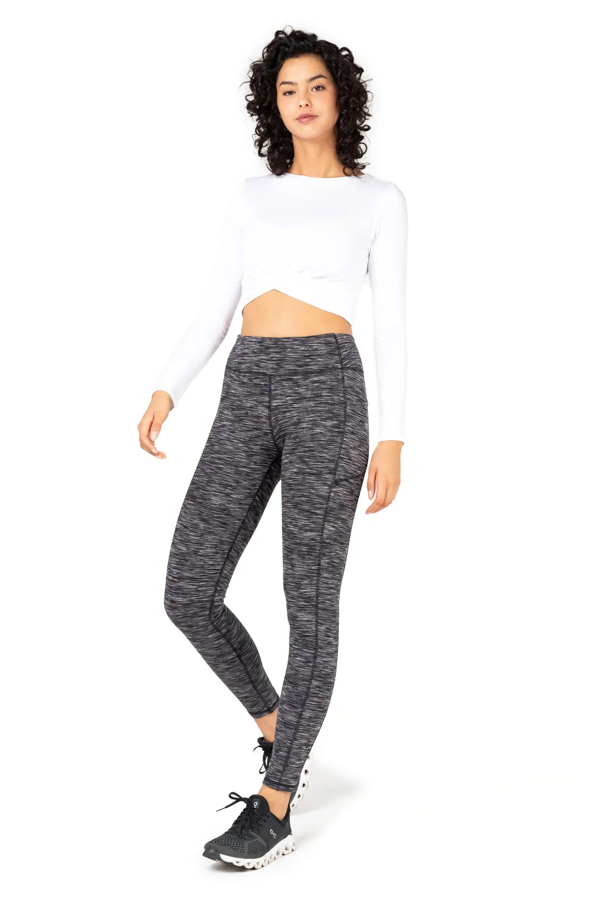 Space Dye High-Waist Double Brushed Leggings