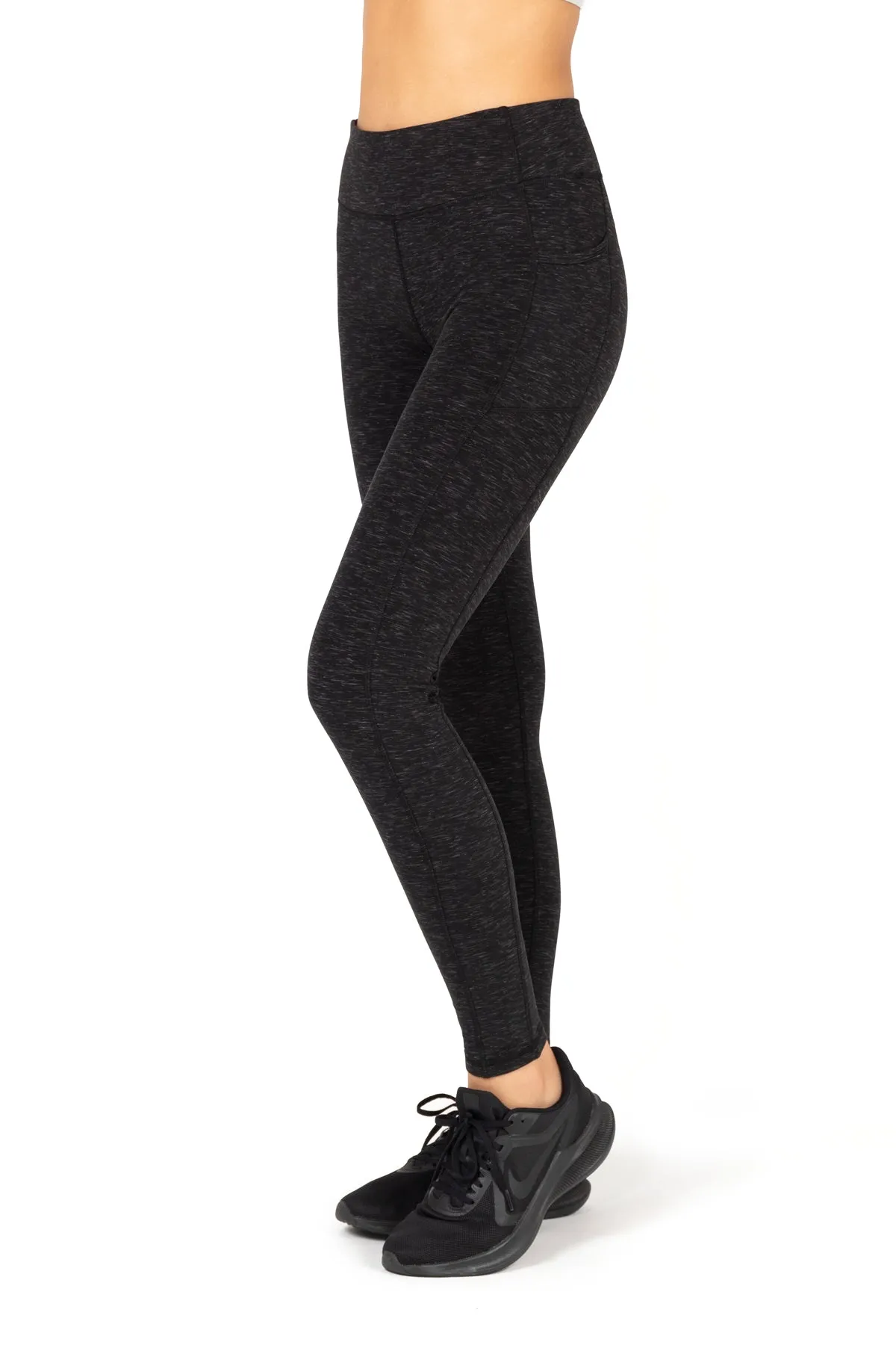 Space Dye High-Waist Double Brushed Leggings