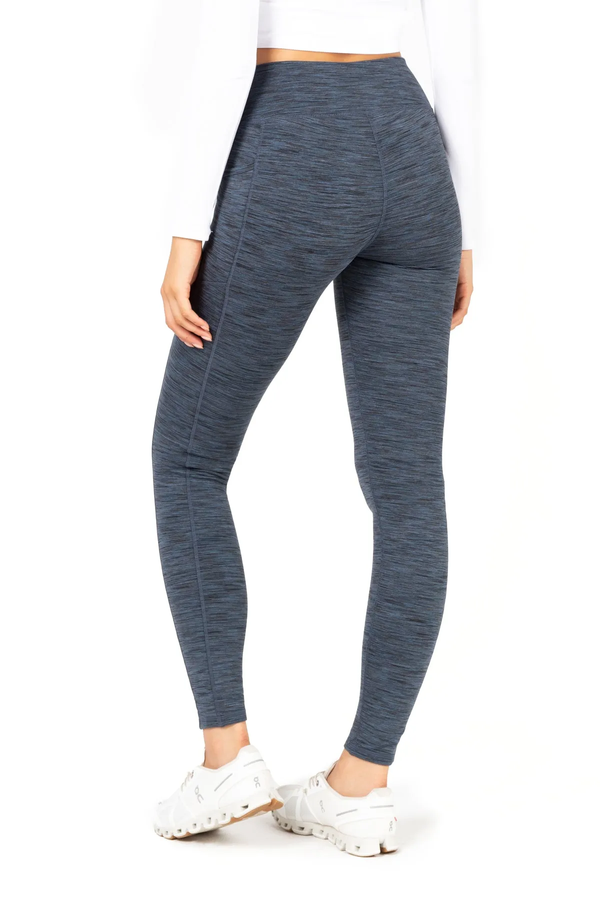 Space Dye High-Waist Double Brushed Leggings