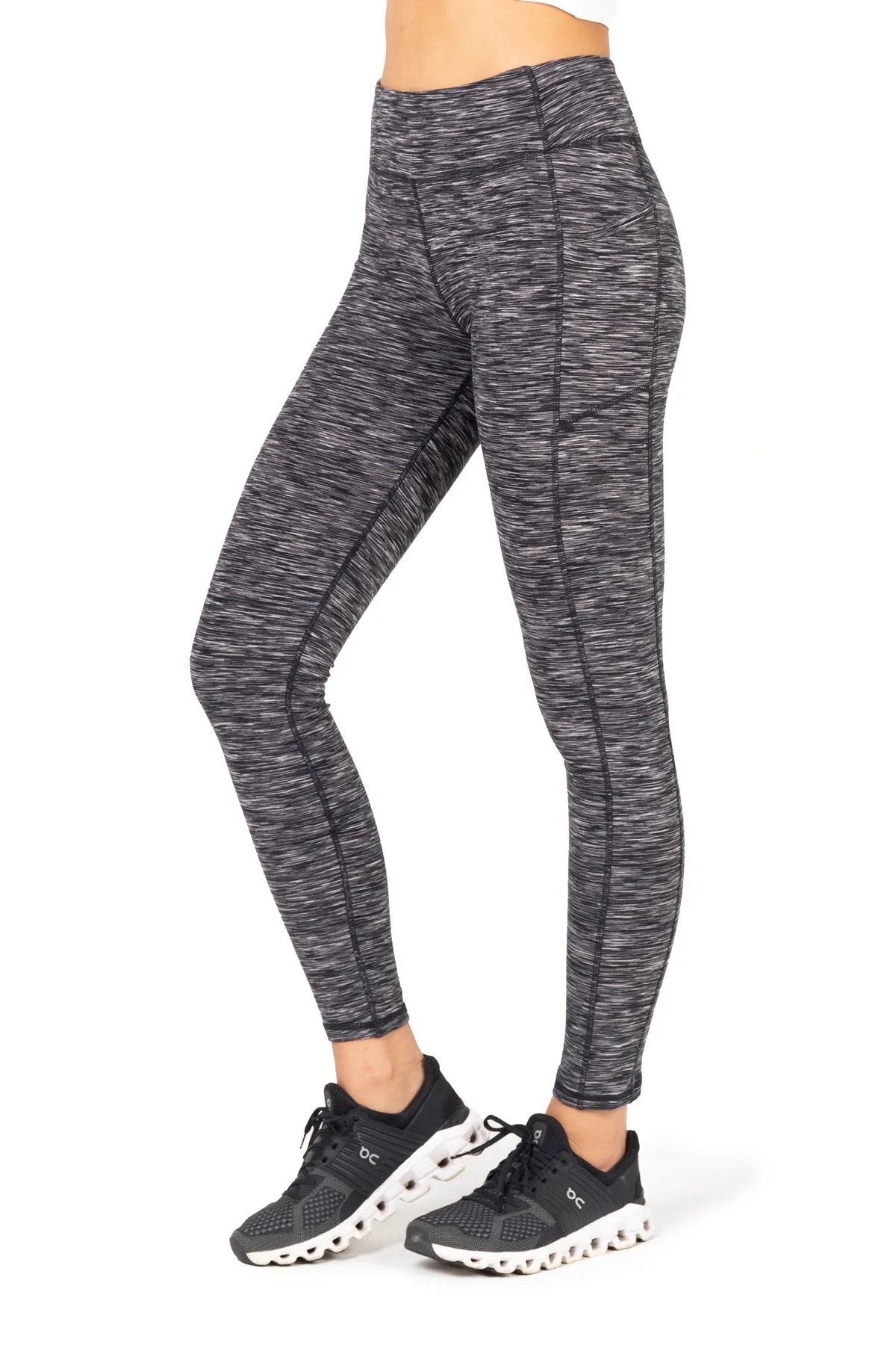 Space Dye High-Waist Double Brushed Leggings