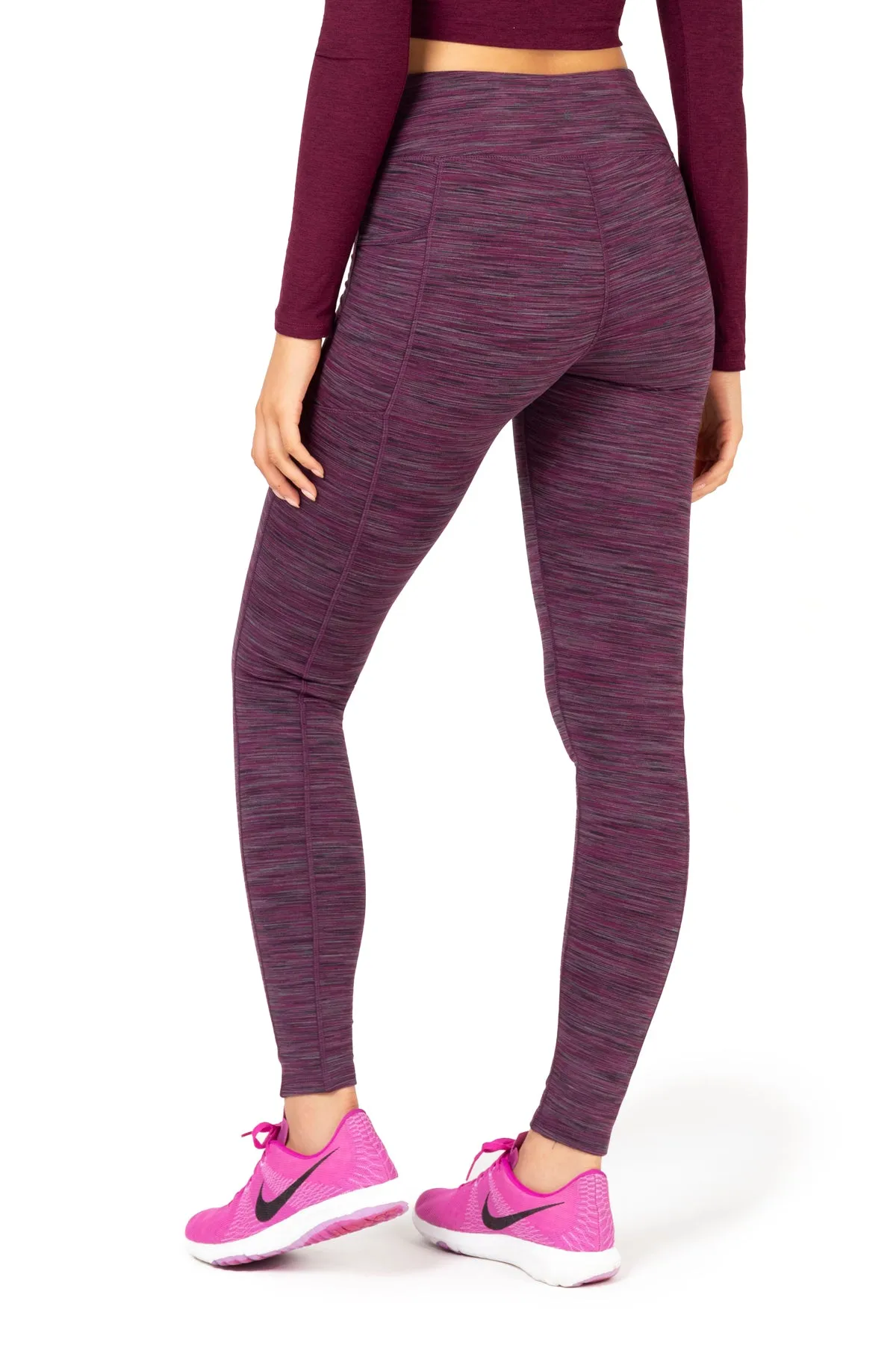 Space Dye High-Waist Double Brushed Leggings