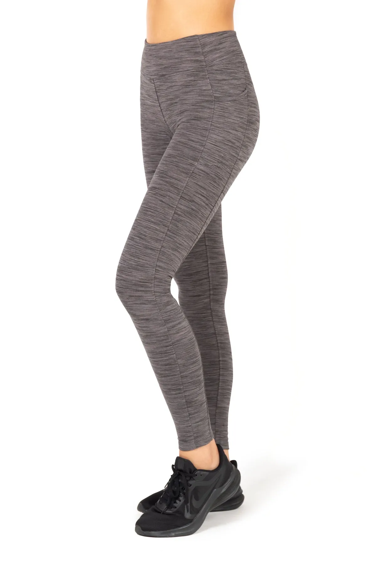 Space Dye High-Waist Double Brushed Leggings