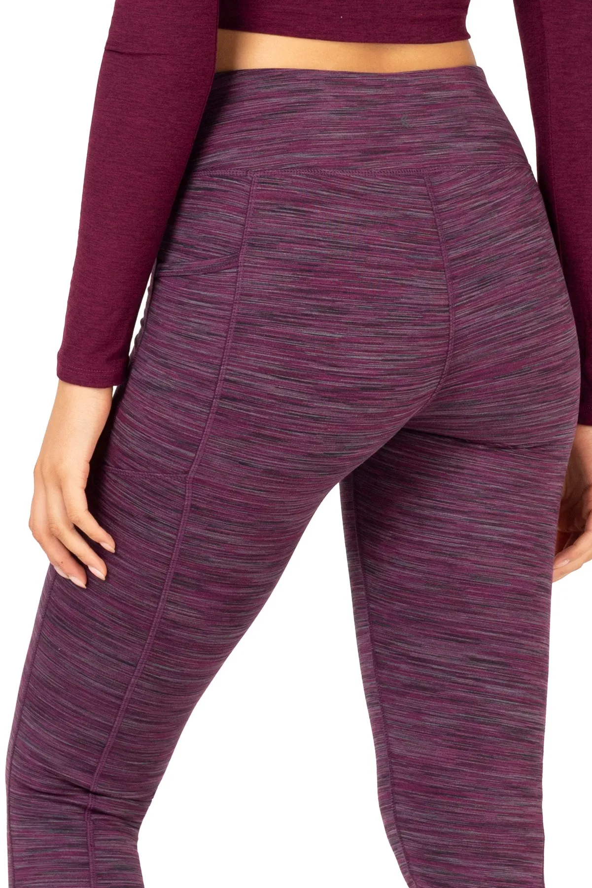 Space Dye High-Waist Double Brushed Leggings