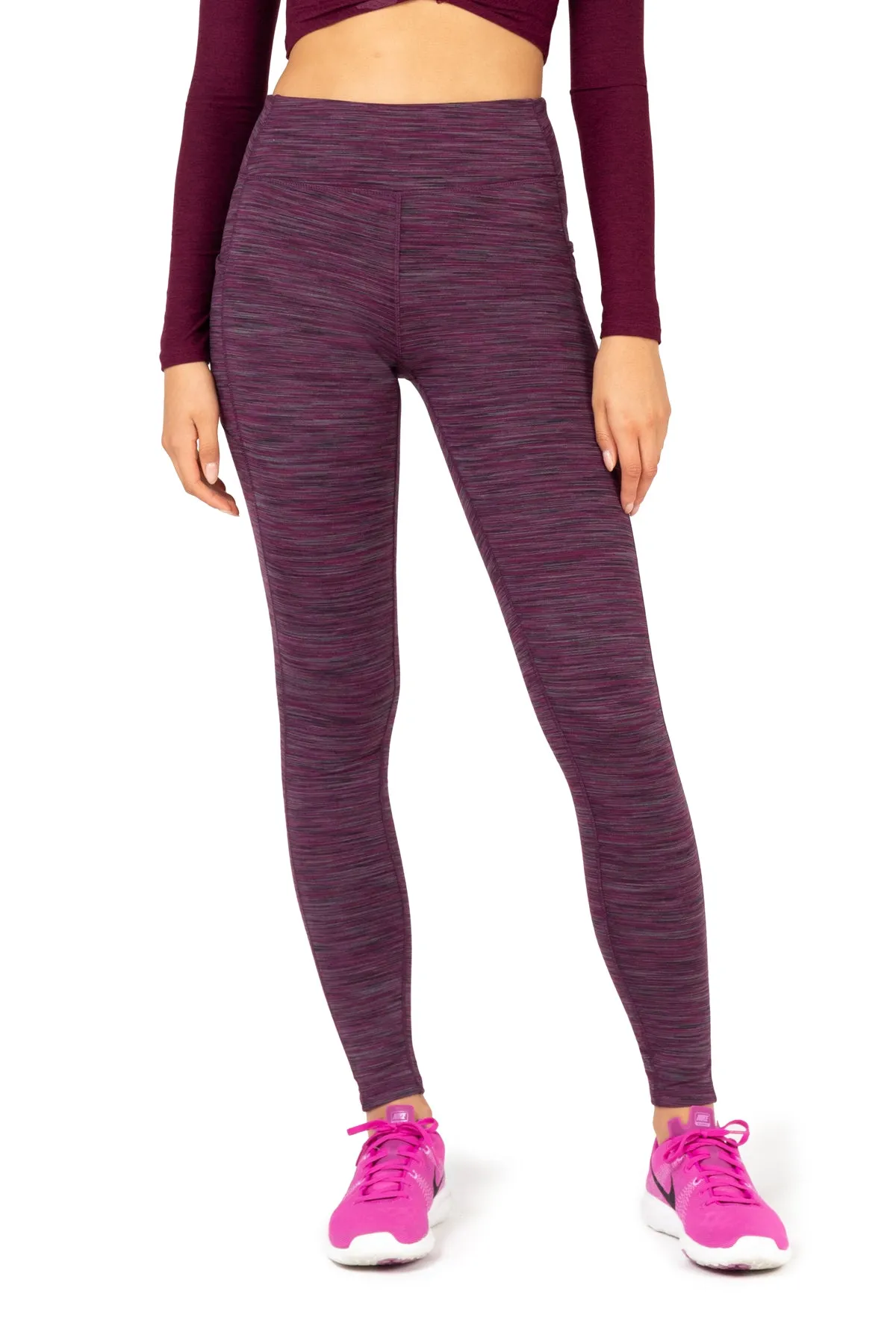 Space Dye High-Waist Double Brushed Leggings