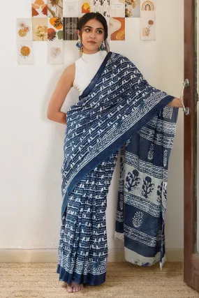 Teejh Gayatri Mulmul Cotton Saree