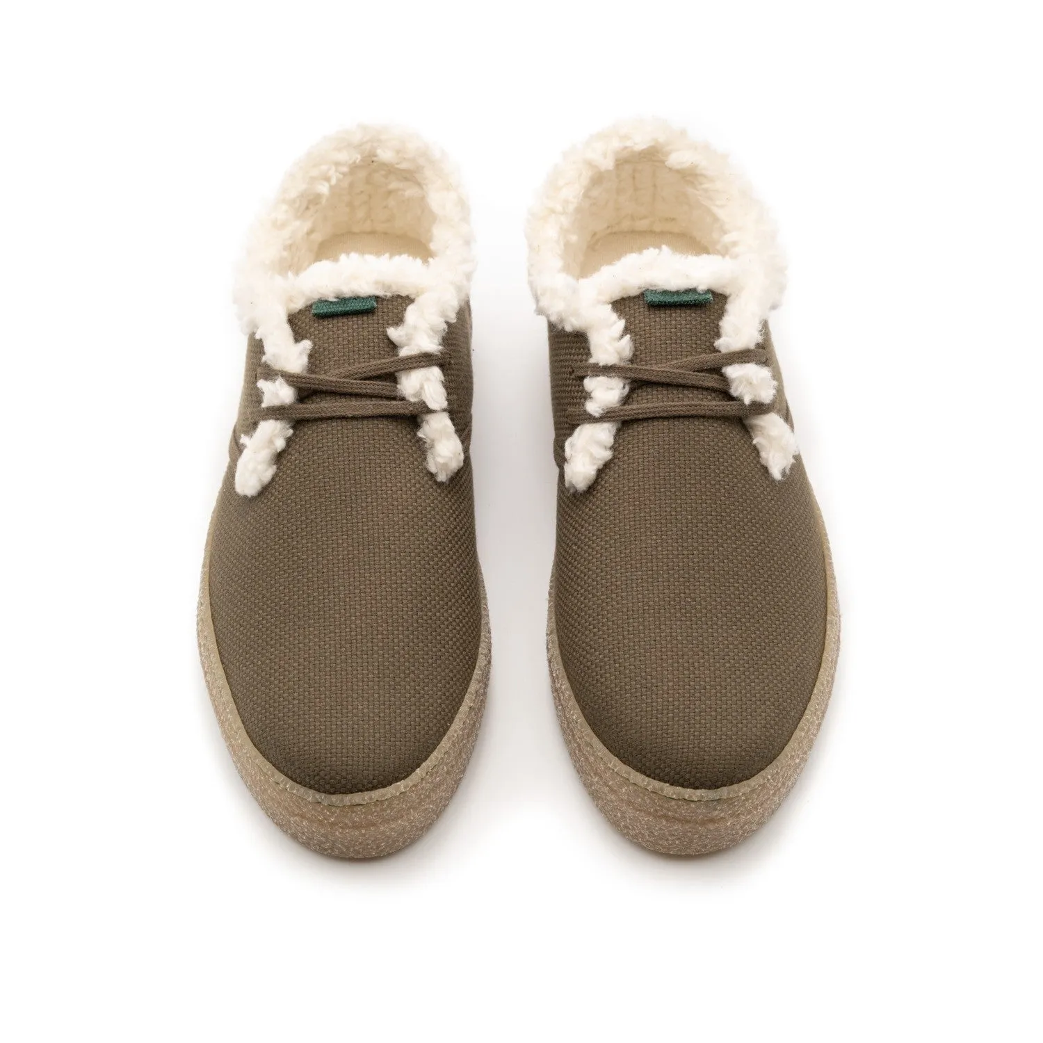 Vegan winter shoe khaki GOO016